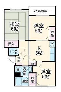 マーシャンコーポ二子【3階】の間取り