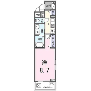 コンチェストIII祥豊【3階】の間取り