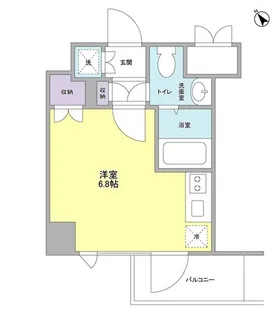 エクセリア二子多摩川III【4階】の間取り