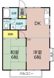 千葉県八街市砂【アパート】の間取り