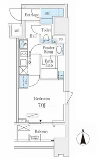 NL武蔵小杉レジデンス【6階】の間取り