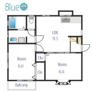 ヒルズS・K【1階】の間取り