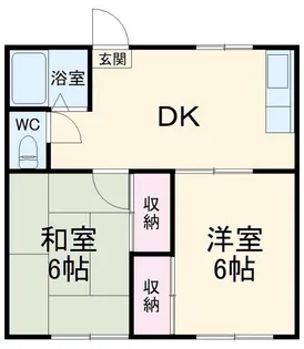 ロスピック森戸【1階】の間取り