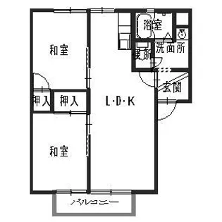 コーポ松下【2階】の間取り