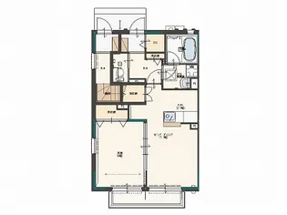 グランテスタ【1階】の間取り