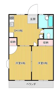 レピュートホソノII【2階】の間取り