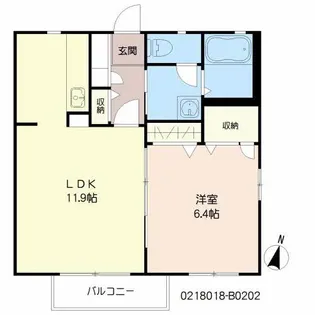 アネックス スズランII B棟【2階】の間取り