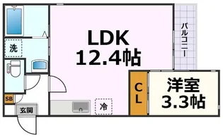 Grandtic中村区役所【1階】の間取り