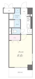 ルピナス・住吉【4階】の間取り