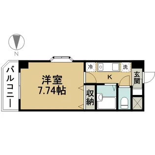 第3丸清ビル【2階】の間取り