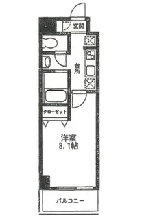カーサ松戸【4階】の間取り