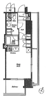 レキシントンスクエア白金高輪【3階】の間取り