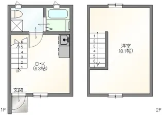 ikka豆津 A棟【1階】の間取り