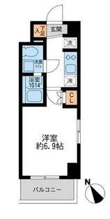 アーデン門前仲町【6階】の間取り