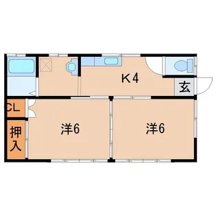 金水ハイツ【1階】の間取り