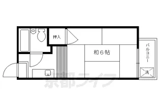 花園橋ハイツ【2階】の間取り