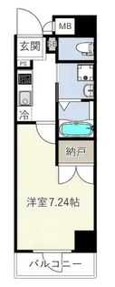東京都江東区冬木【マンション】の間取り