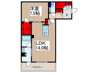 ルナリア【1階】の間取り