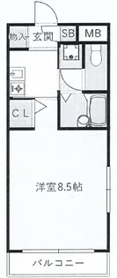LA COMO CASA【3階】の間取り