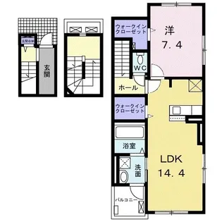 ソレイユ F【3階】の間取り