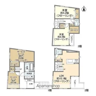 千葉県市川市相之川1【一戸建】の間取り