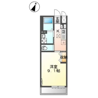 サンライズ【1階】の間取り