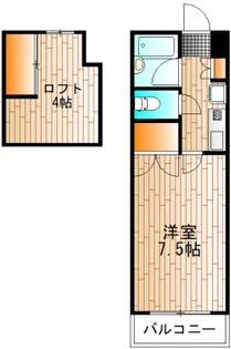 西山ハイツ【2階】の間取り
