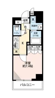 プレール・ドゥーク板橋舟渡【4階】の間取り