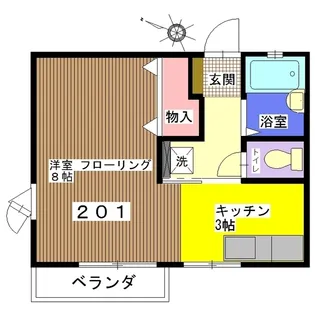 ドミール マツナミ【2階】の間取り