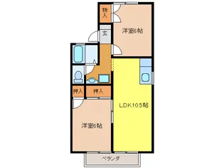 ノウスグランディア【2階】の間取り