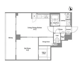 プラネソシエ青戸【3階】の間取り
