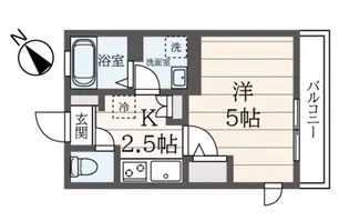プルミエ間坂【1階】の間取り