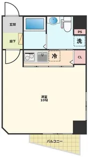 レアシス西日暮里【5階】の間取り