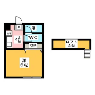 畳屋丁ハイツ【1階】の間取り