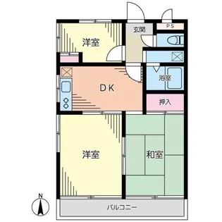 メゾン六ッ川【2階】の間取り