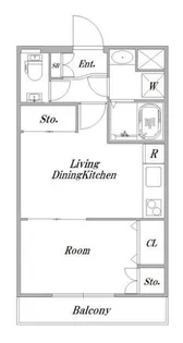 パークウエスト吉祥寺【3階】の間取り