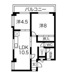 ハイツむすぶ【2階】の間取り