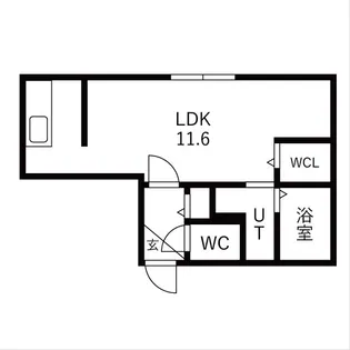 Alivis月寒中央【2階】の間取り