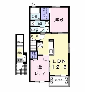 ルシールI【2階】の間取り