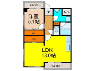 コルナス西館の間取り