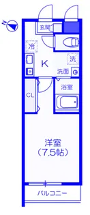 ラフィネ与野【3階】の間取り