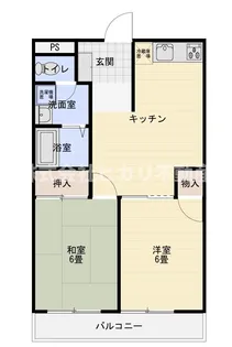 扇マンション【2階】の間取り
