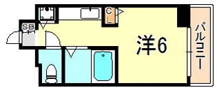 YKハイツ松の内【5階】の間取り