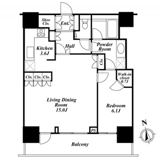 リエトコート アルクスタワー【13階】の間取り