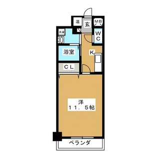TQレジデンス名古屋錦(旧CASSIA錦本町通)【3階】の間取り