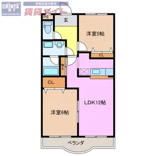 エーデルハイム【1階】の間取り