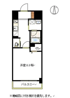 グランスクエア岡山駅西【3階】の間取り