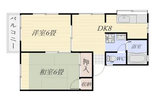 ルミネスE【2階】の間取り