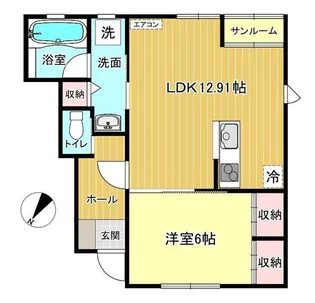 episode B棟【1階】の間取り