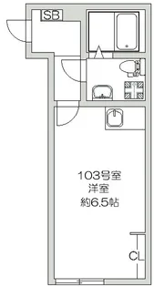 ハローハイツ新堀【1階】の間取り
